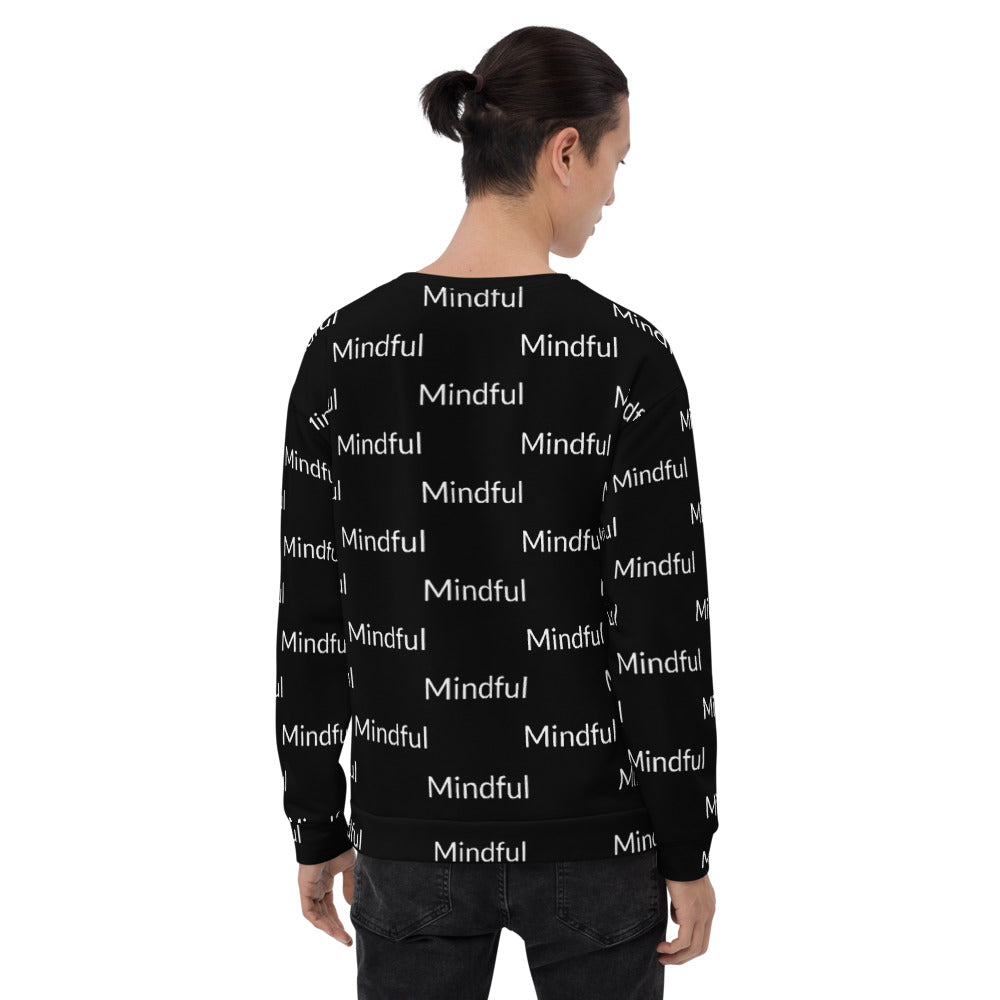 Mindful all-over print unisex Sweatshirt