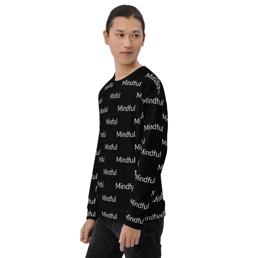 Mindful all-over print unisex Sweatshirt