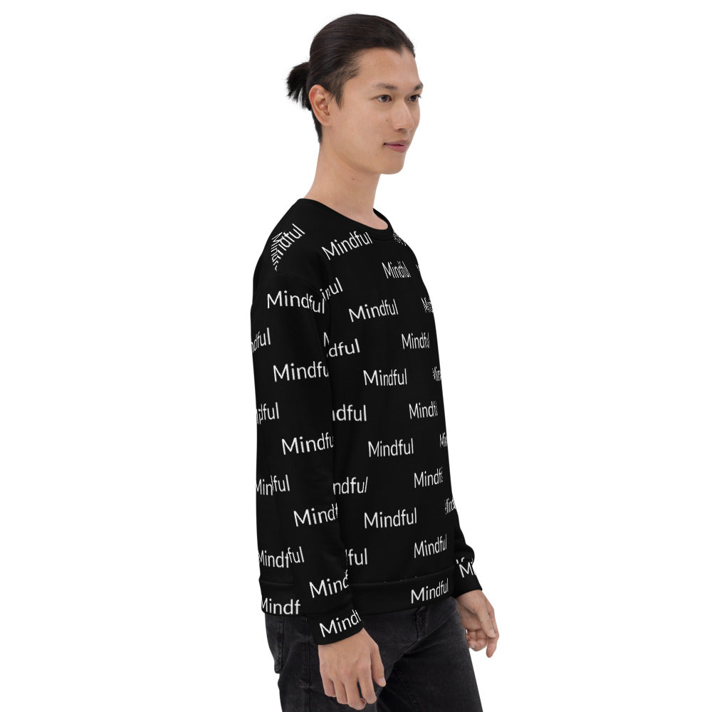 Mindful all-over print unisex Sweatshirt