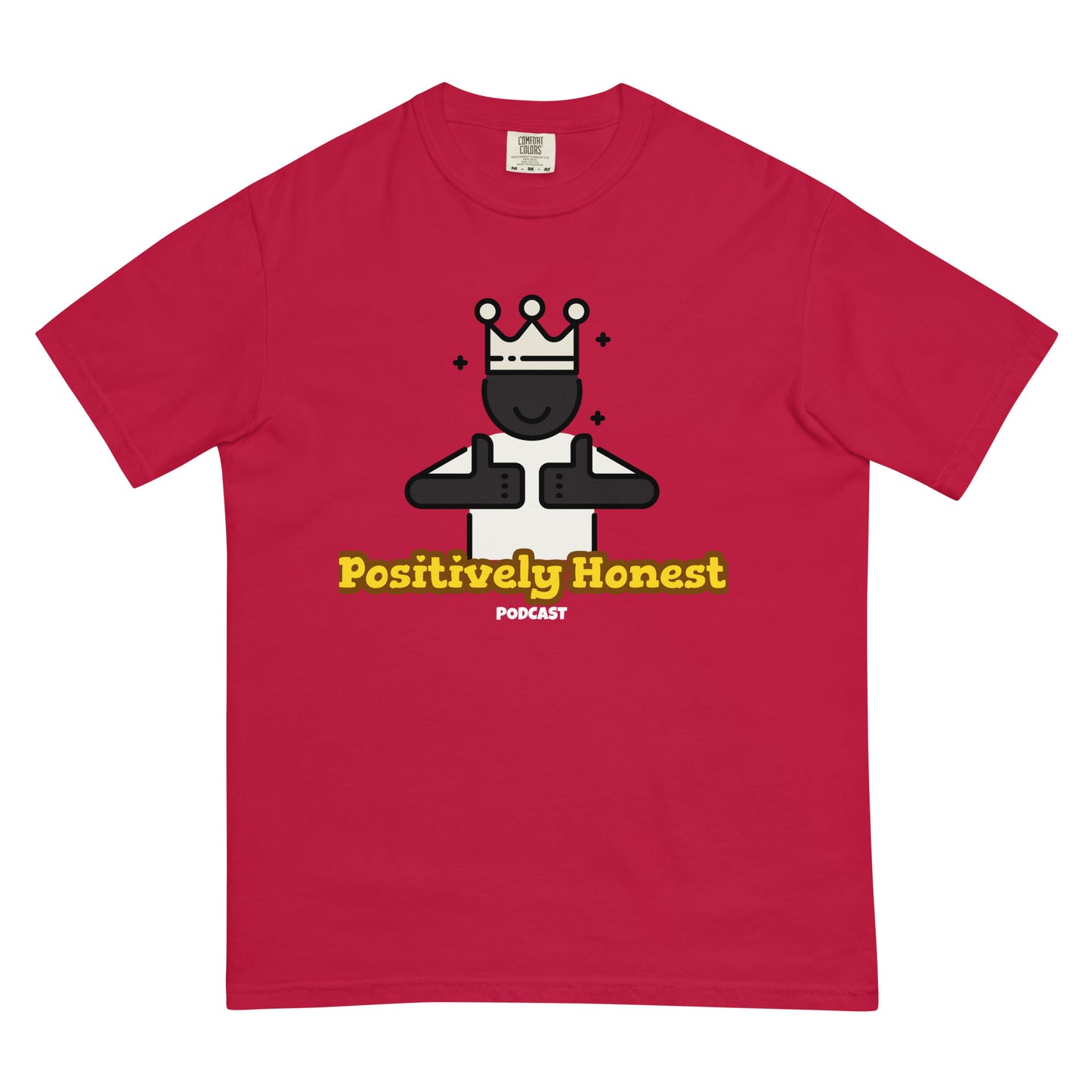 Positively Honest Podcast Men’s garment-dyed heavyweight t-shirt