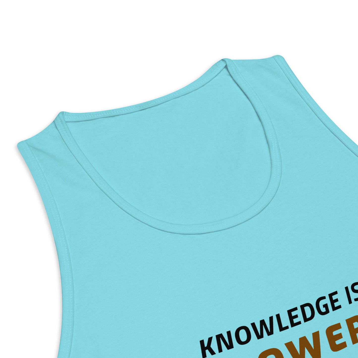 Knowledge is Power Men’s premium tank top
