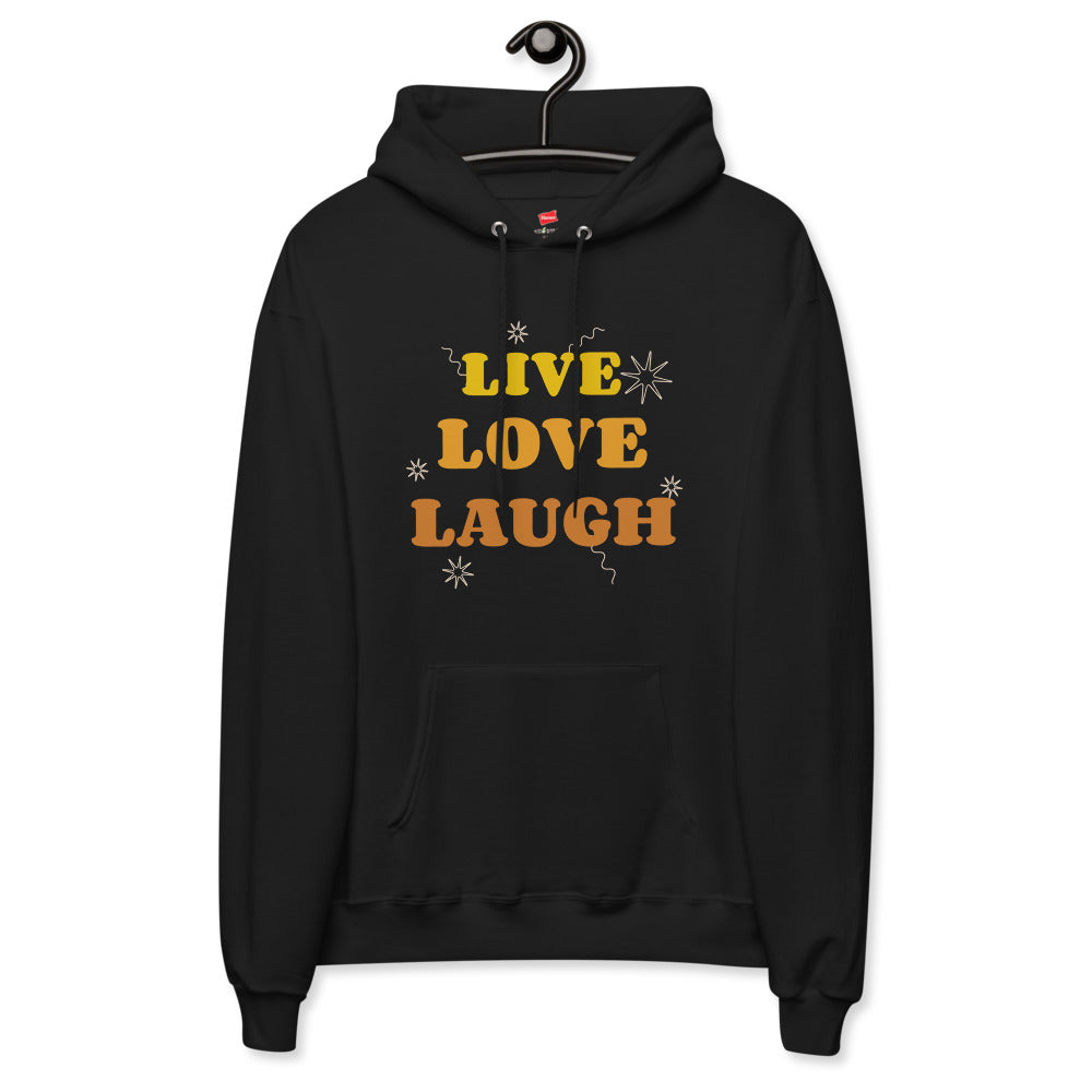 Live Love Laugh Unisex fleece hoodie