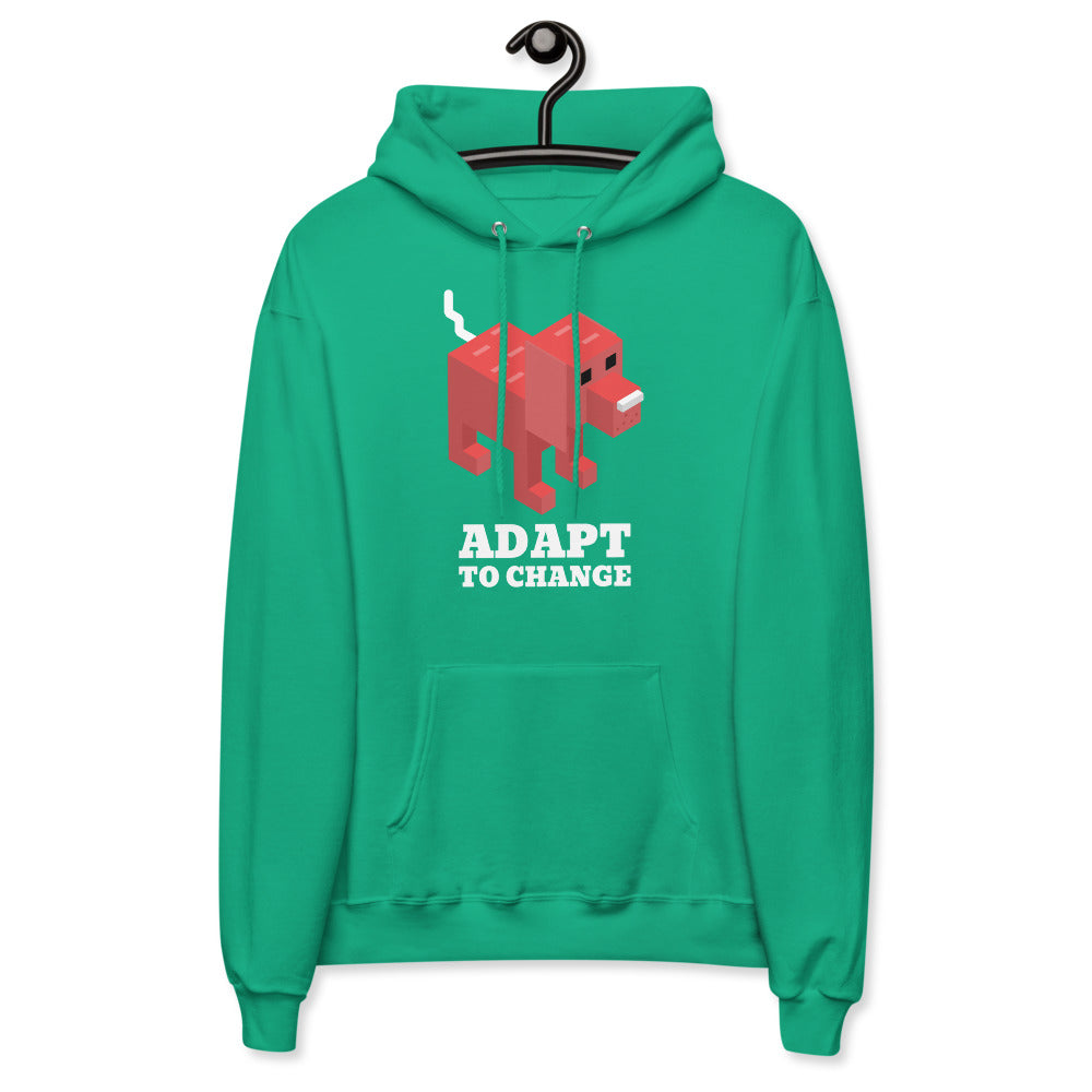 Adapt to change Unisex fleece hoodie