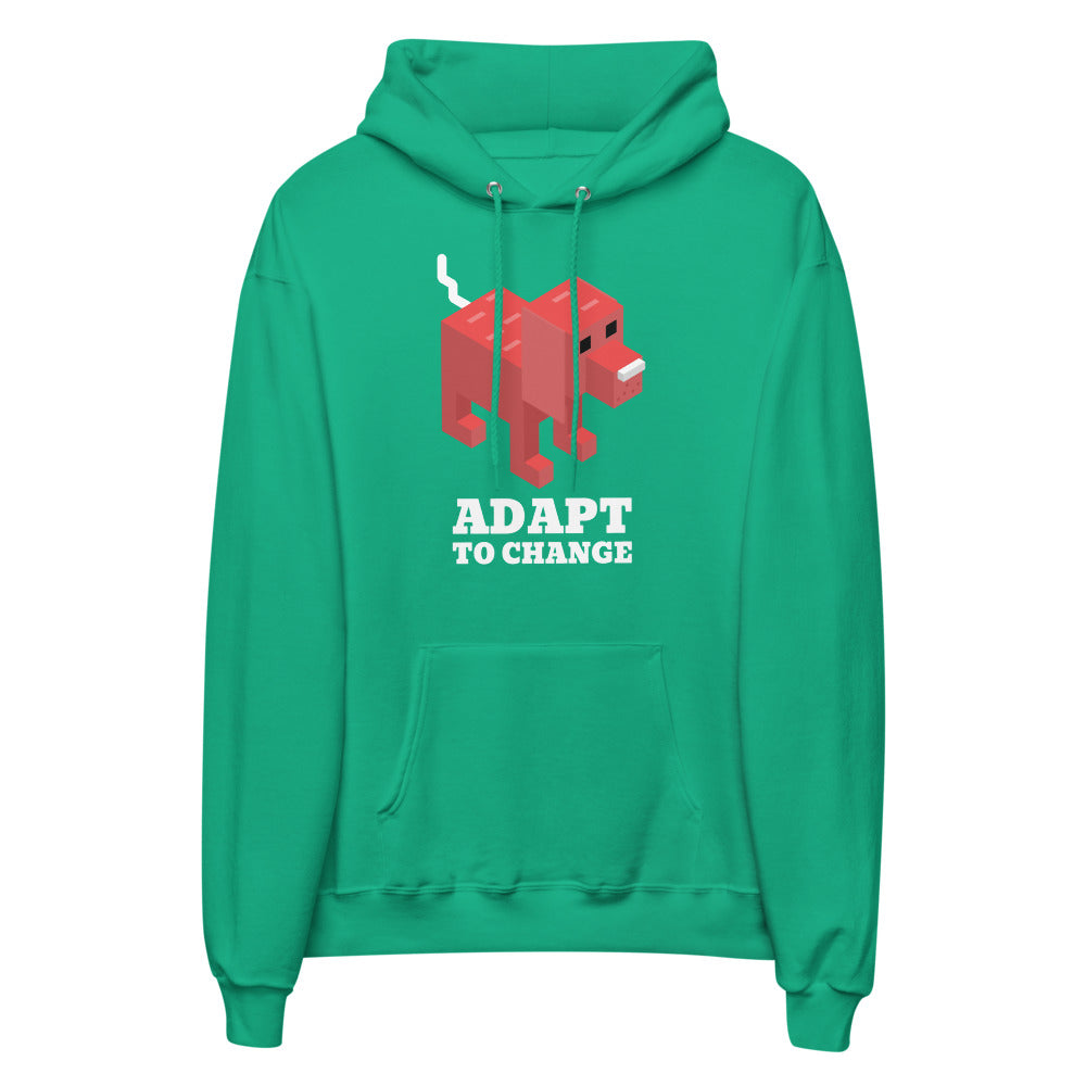 Adapt to change Unisex fleece hoodie
