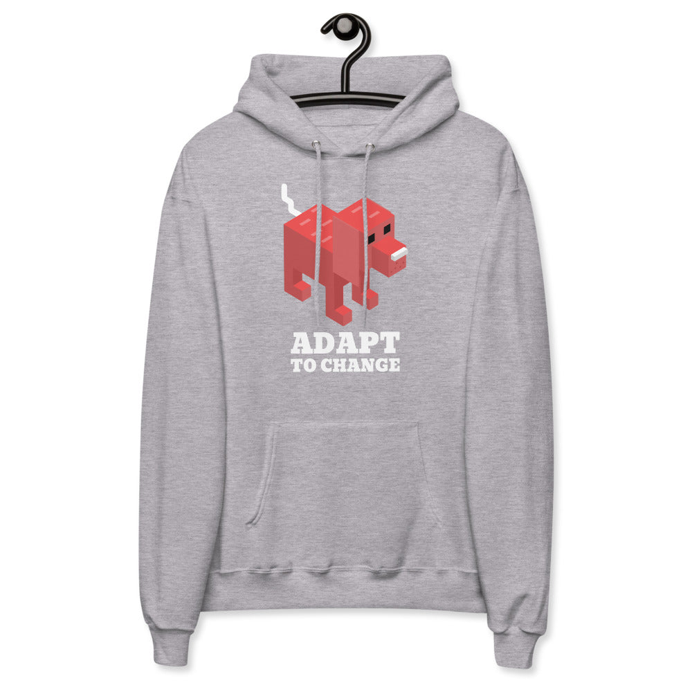 Adapt to change Unisex fleece hoodie