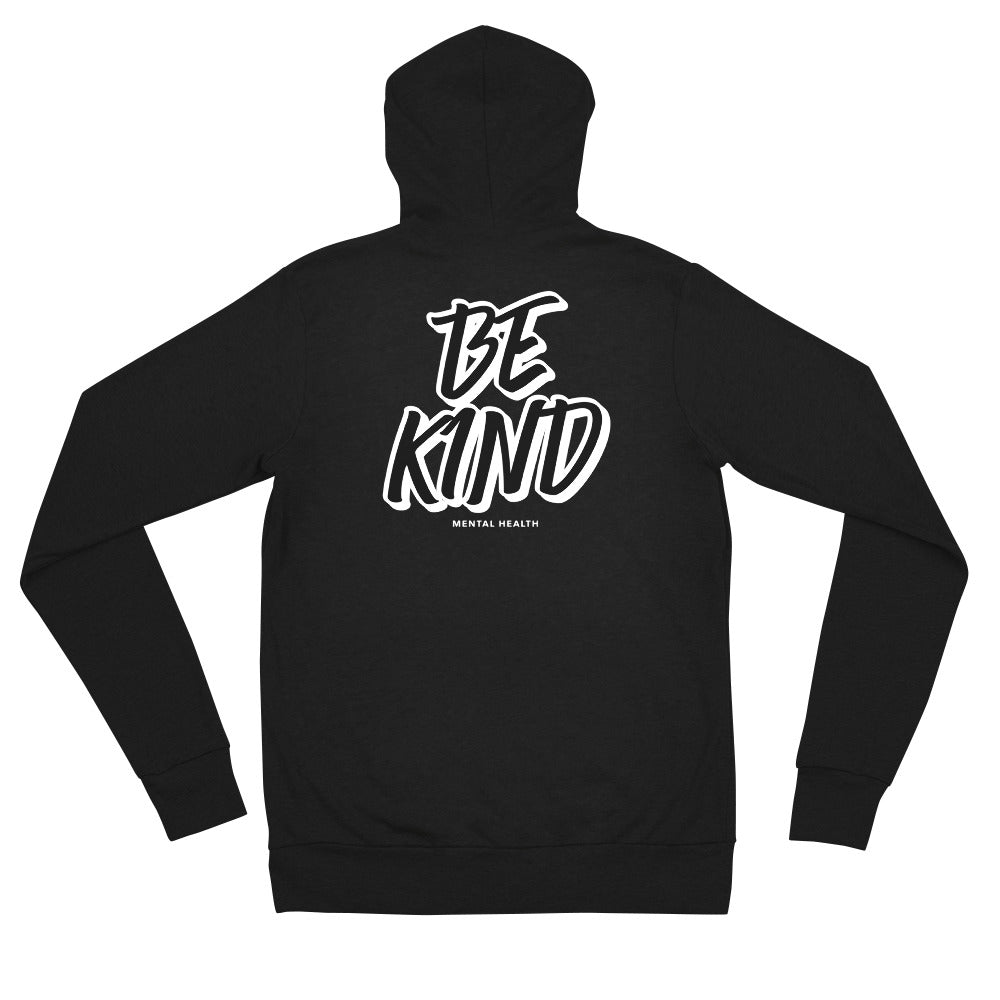 Be Kind unisex zip hoodie