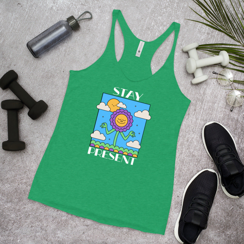 Stay Present Women's Racerback Tank