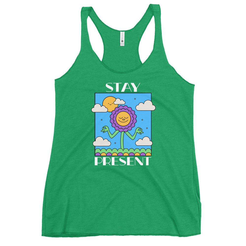 Stay Present Women's Racerback Tank