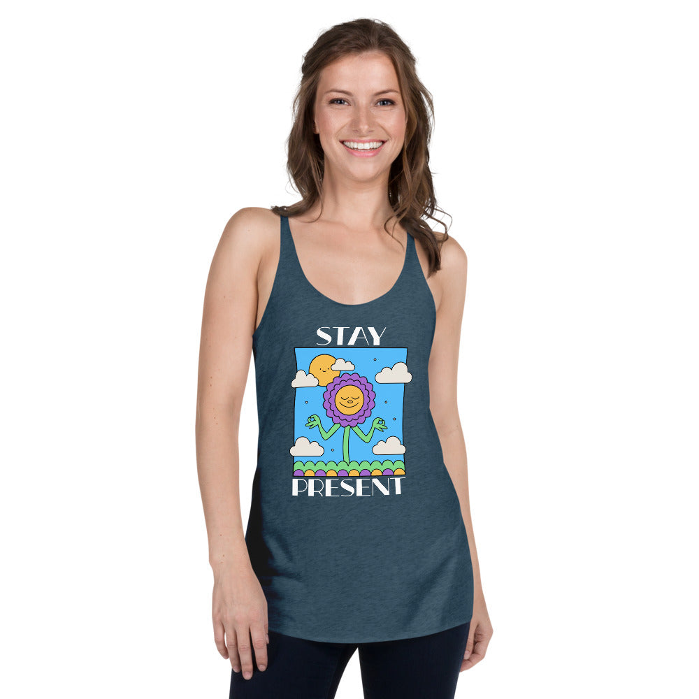 Stay Present Women's Racerback Tank