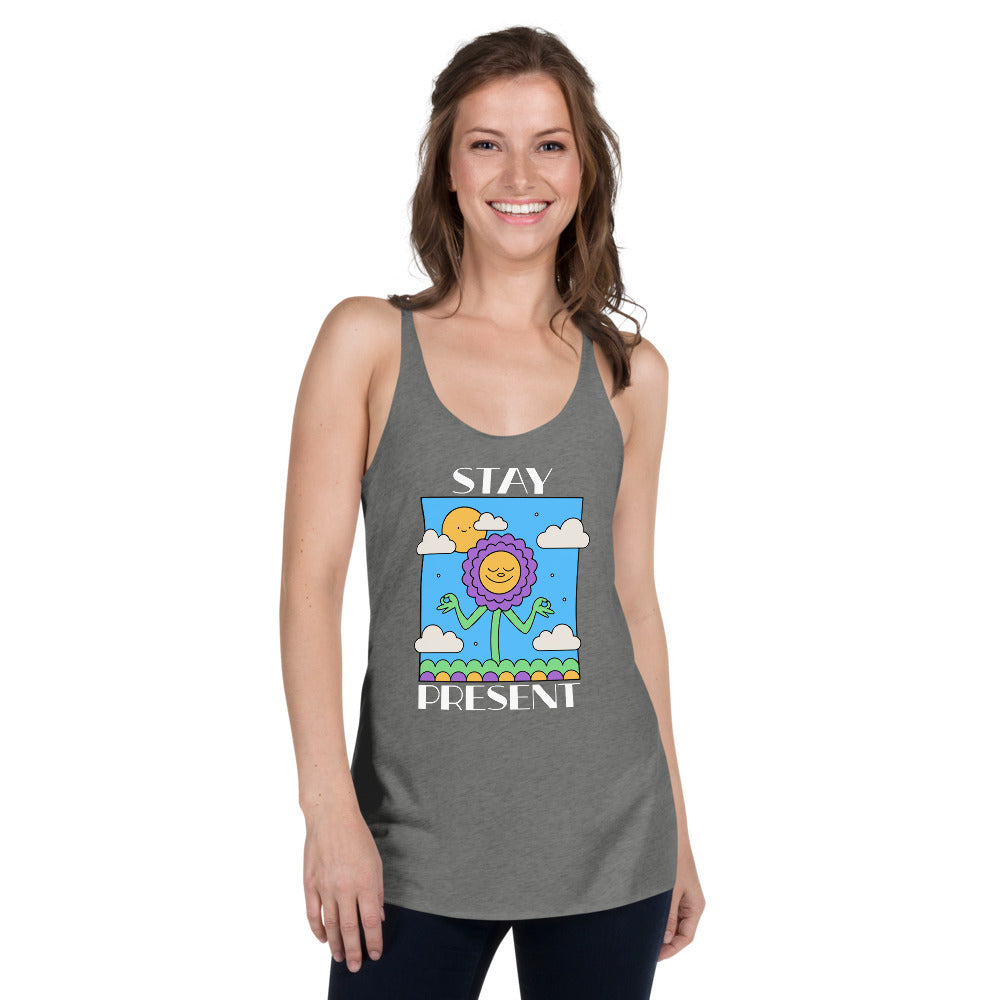 Stay Present Women's Racerback Tank