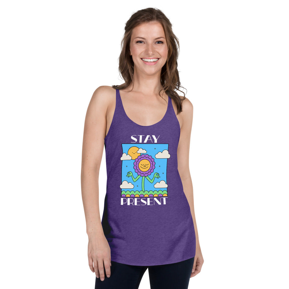 Stay Present Women's Racerback Tank