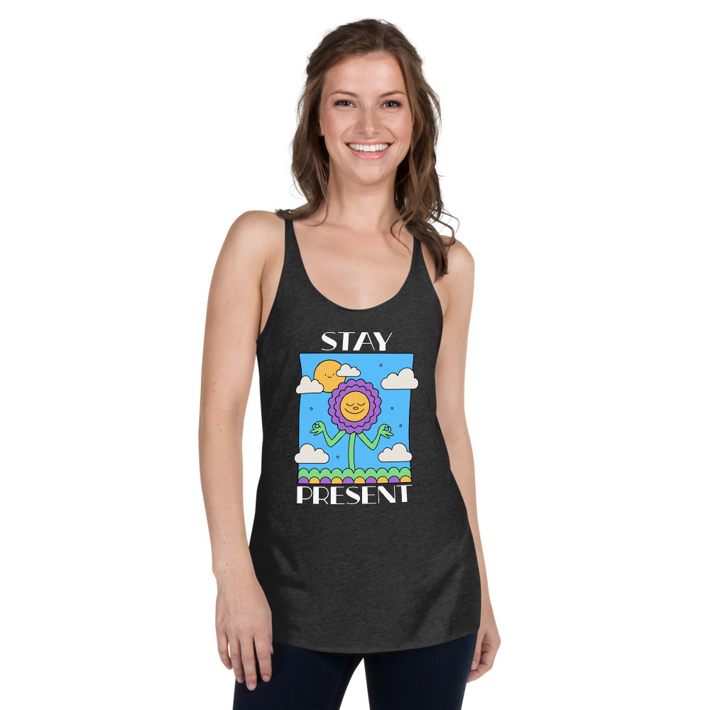 Stay Present Women's Racerback Tank