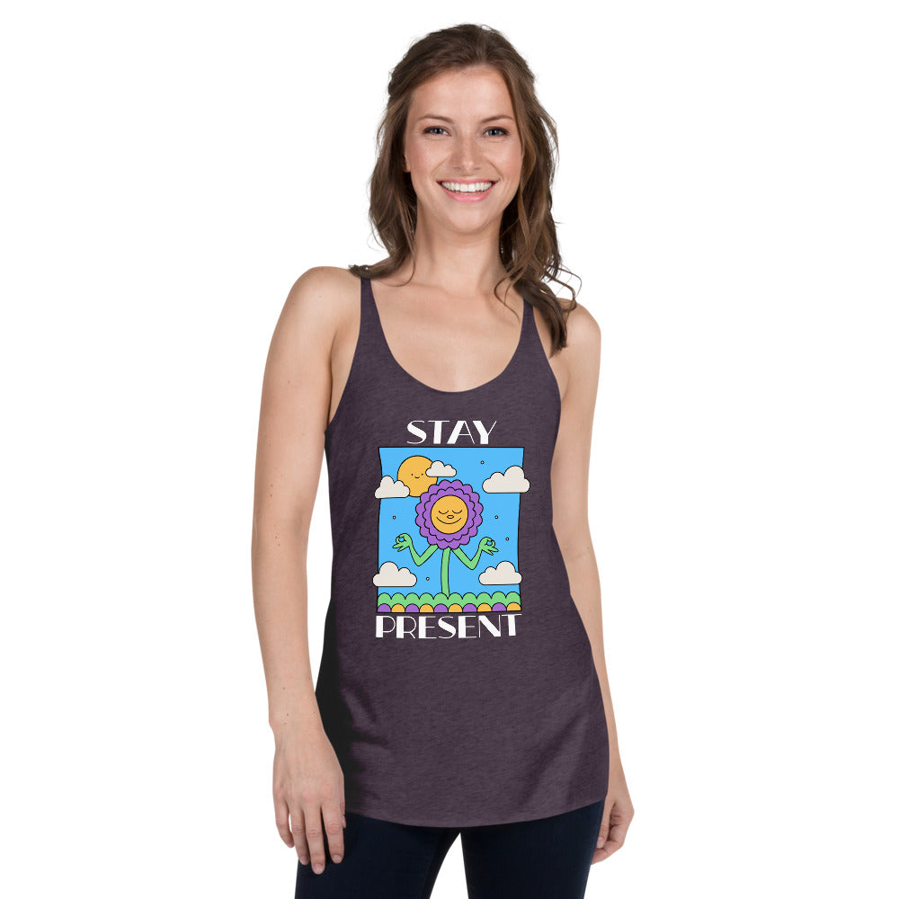 Stay Present Women's Racerback Tank