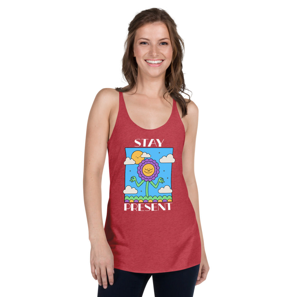 Stay Present Women's Racerback Tank