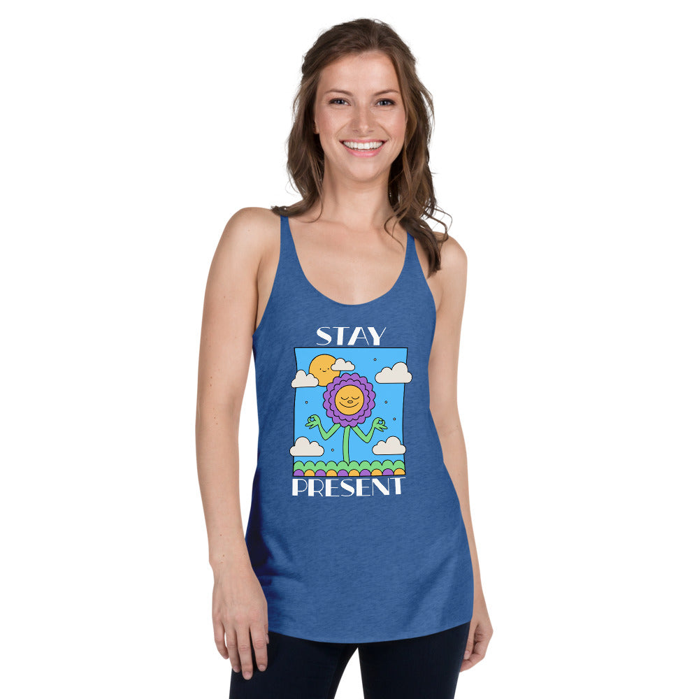 Stay Present Women's Racerback Tank