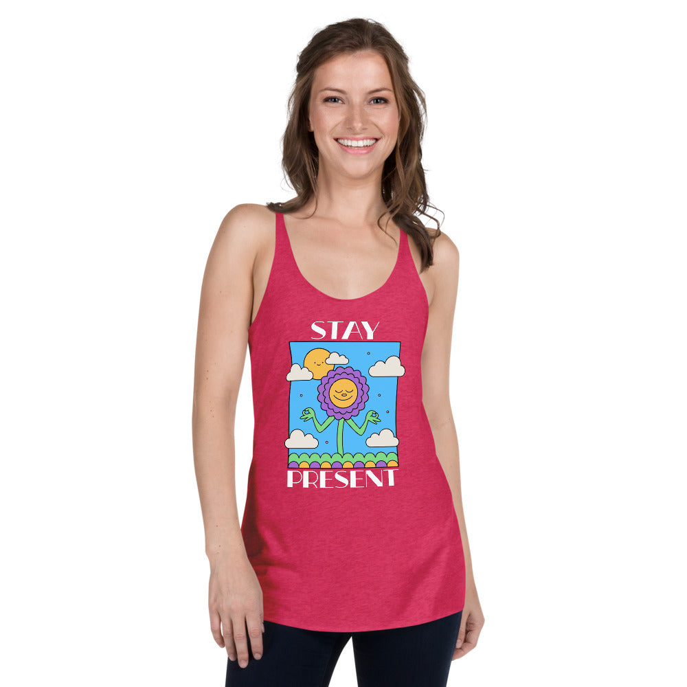 Stay Present Women's Racerback Tank