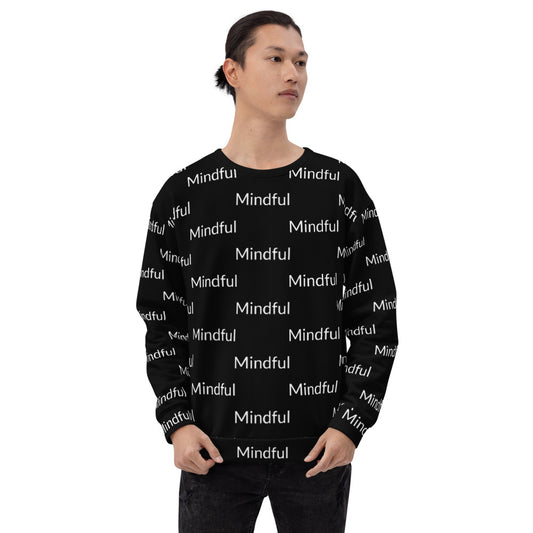 Mindful all-over print unisex Sweatshirt