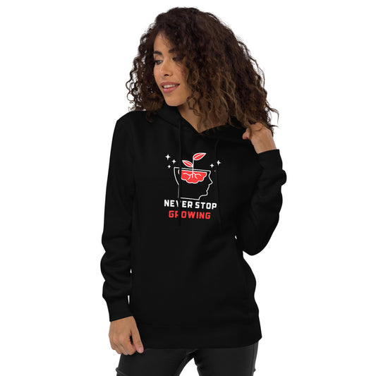 Never Stop Growing Unisex fashion hoodie
