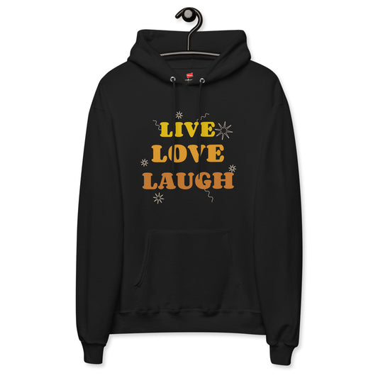 Live Love Laugh Unisex fleece hoodie