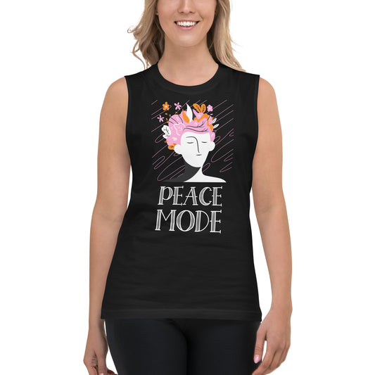 Peace Mode Unisex Muscle Shirt